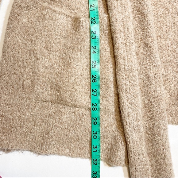 Tribe Camel Tan Open Front Soft Cardigan with Pockets size small / medium - Picture 7 of 8